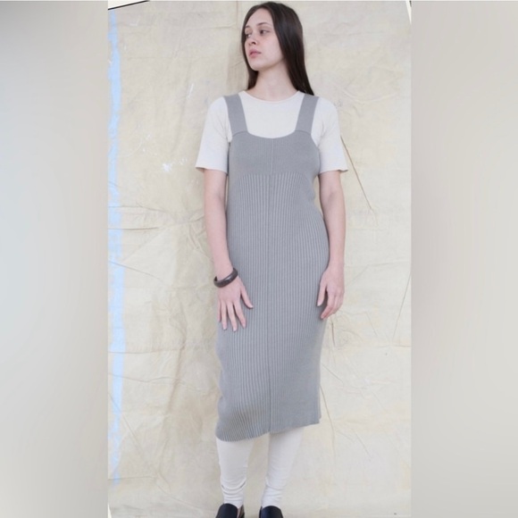 Lauran Manoogian cotton and cashmere dress in clay - Picture 3 of 8